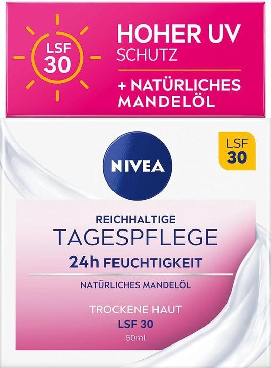 Actual product image NIVEA 24h Feuchtigkeit (50 ml, Day cream, SPF 30)