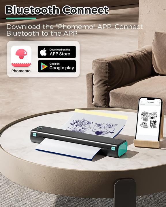 Image du produit Phomemo M08F (Thermodirecte, Noir et blanc)