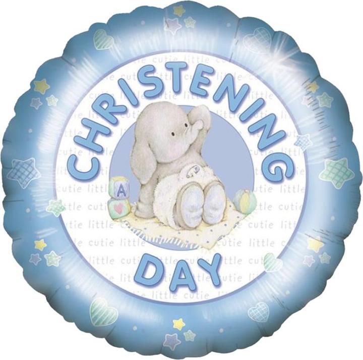 Actual product image Generic Its Your Christening Elephant Foil Balloon