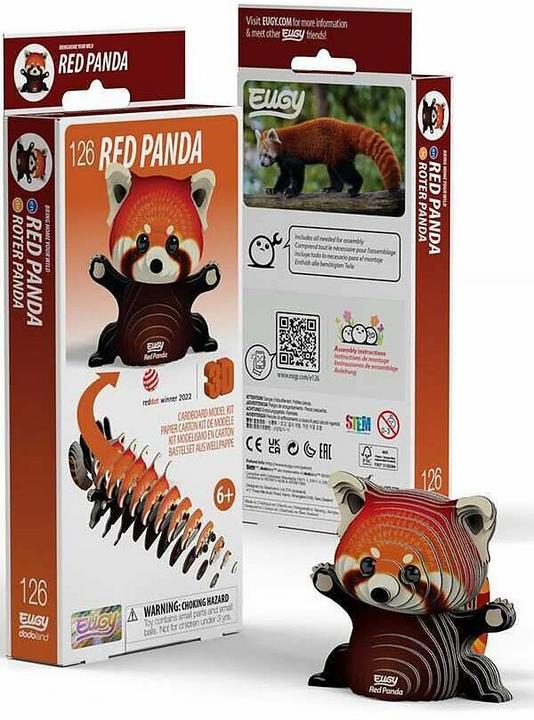 Actual product image Eugy 3D Bastelset Roter Panda