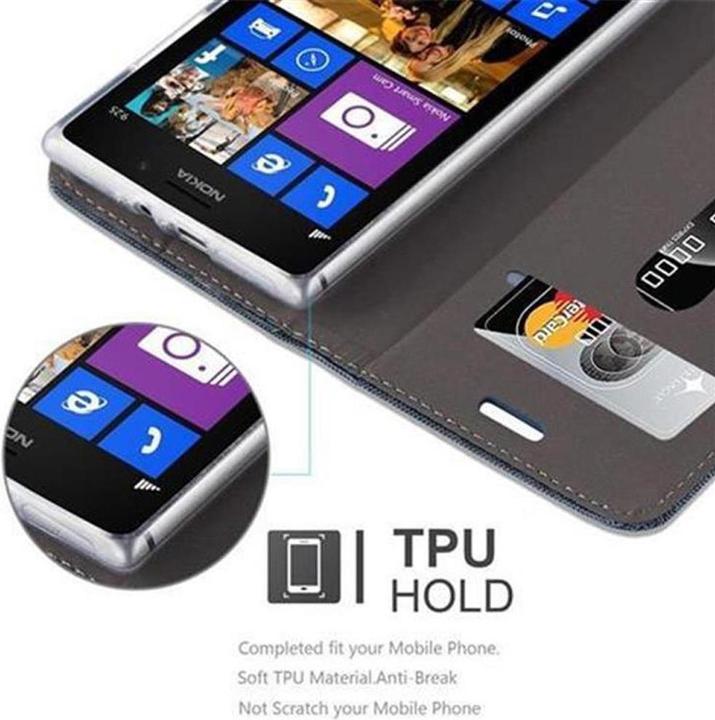 Produktbild Cadorabo Book Jeans Optik Cover (Nokia Lumia 925)