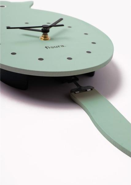 Produktbild Fisura CAT CLOCK - mint