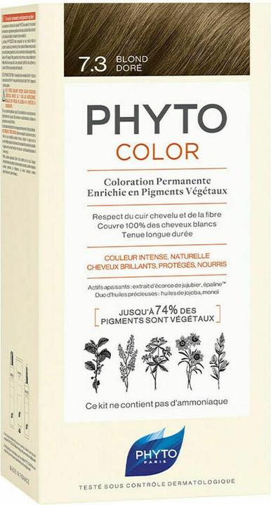 Actual product image Phyto Phytocolor Kit 7.3 (7.3 Blond Doré)