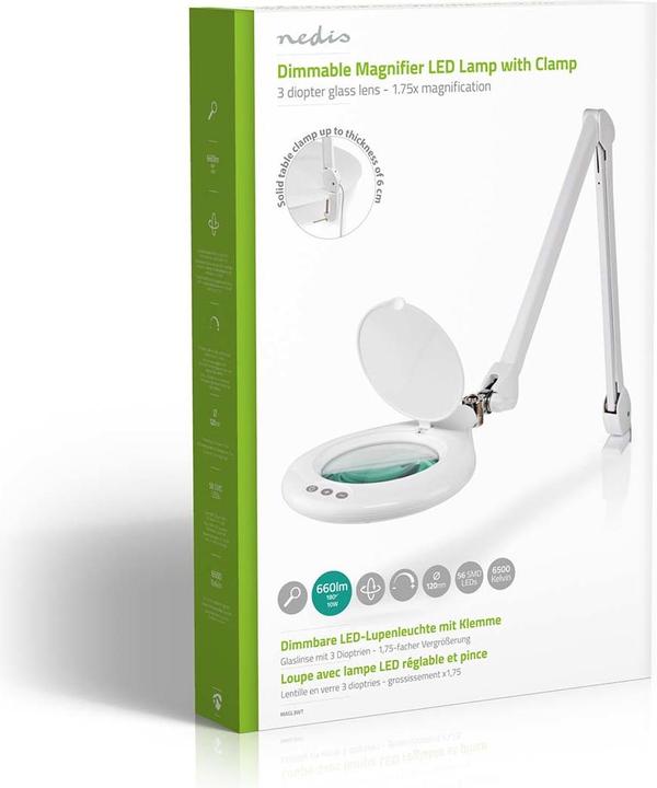 Actual product image Nedis Magnifier lamp | Lens power: 3 diopters | 6500 K | 10 W | 660 lm | White (660 lm)