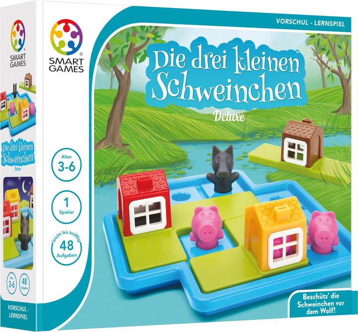 Image du produit Smart Games Les 3 petits cochons (Allemand, Espagnol, Français, Norvégien, Néerlandais, Finlandais, Danois, Suédois, Italien, Portugais)