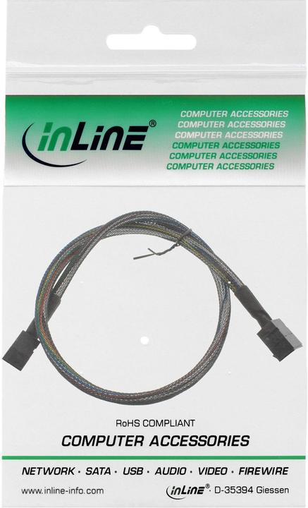 Produktbild InLine Mini-SAS HD Kabel (50 cm, Mini-SAS)