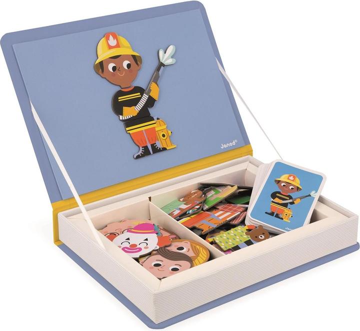 Actual product image Janod Magnetibook - Beroepen (English, French, German, Italian, 3 - 6 years)