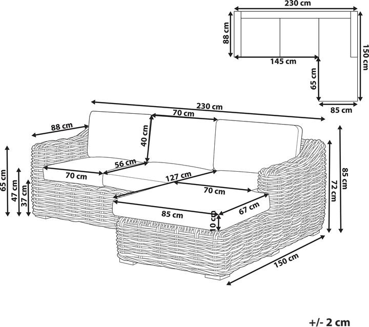 Produktbild Beliani Briatico