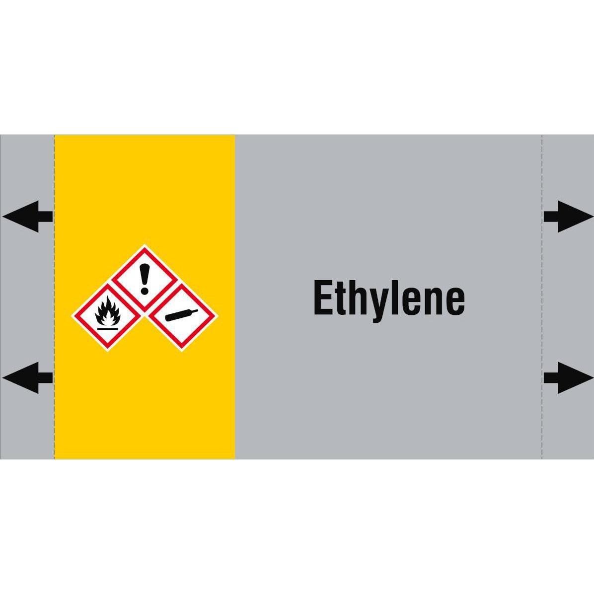 Brady, Etiketten, ISO 20560 Pipe Markers - Gas