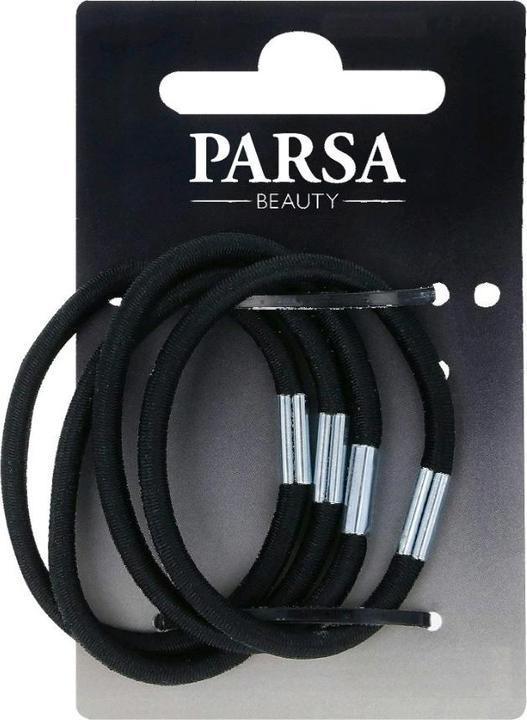 Immagine prodotto Parsa Beauty Porta trecce Parsa grande, spesso, grande, nero 4 pezzi. (Elastico per capelli)