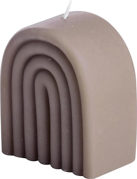 Gusta Regenbogenkerze 4x6,8x8 taupe
