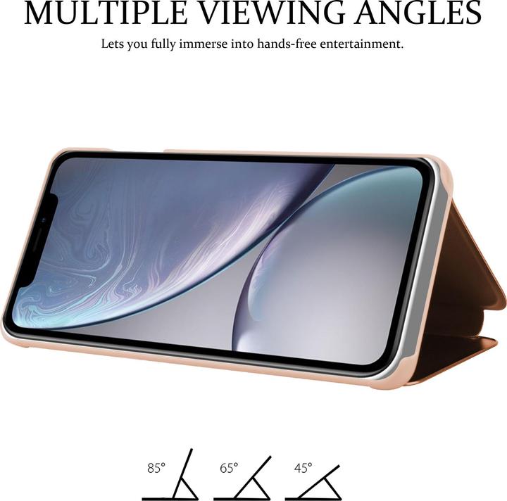 Actual product image Cadorabo Book Smart View Mirror Cover (Apple iPhone XR)