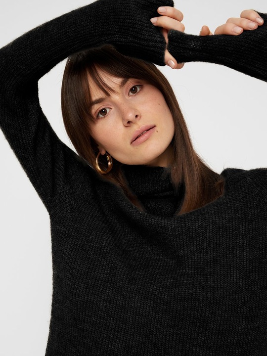 Actual product image Pieces Knitted turtleneck tunic (S)