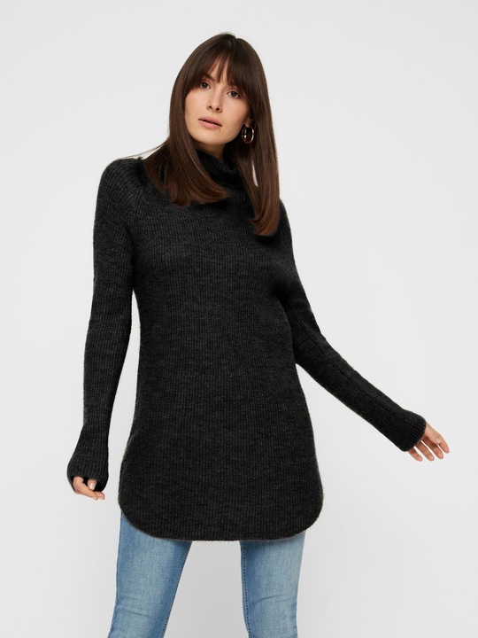 Actual product image Pieces Knitted turtleneck tunic (XS)