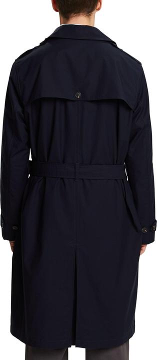 Actual product image Esprit Men's Trenchcoat with Double Button Closure and Soft Lining