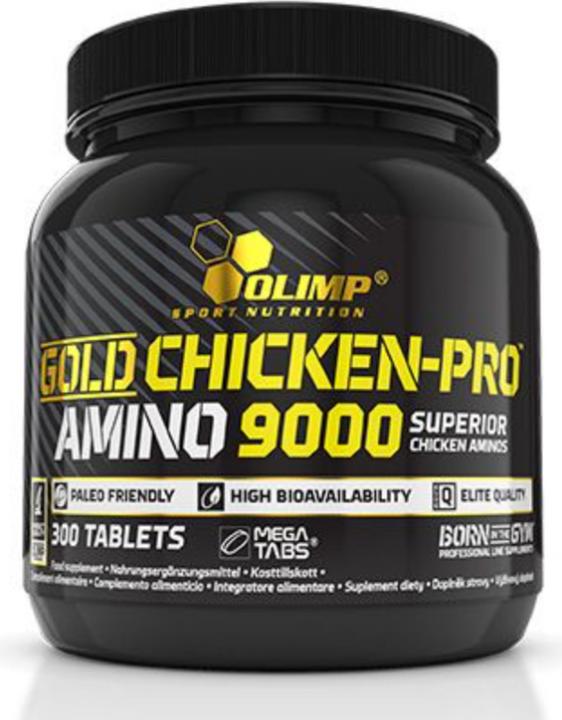 Produktbild Olimp Sport Nutrition Gold Chicken-Pro Amino 9000 (300 Mega Tabs) (300 Stück, Tabletten)