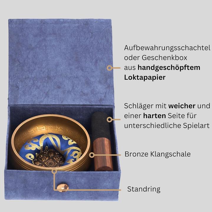 Hātakāma Nēpāla Klangschale aus Nepal (Bol chantant)