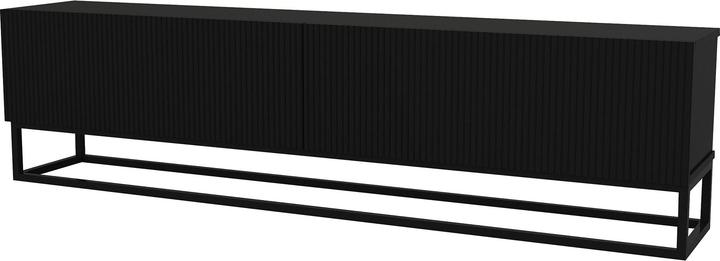 Produktbild En.Casa TV-Lowboard Verpsboga langes Gestell 180x32x47 cm Schwarz (180 x 31.50 x 46.50 cm)