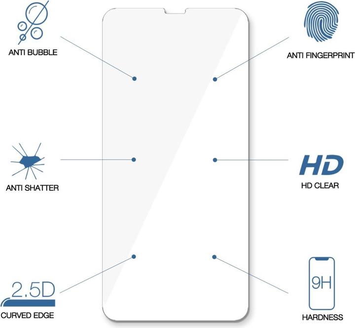 Produktbild Woodcessories Premium Glass 2.5D (1 Stück, Apple iPhone XS Max)