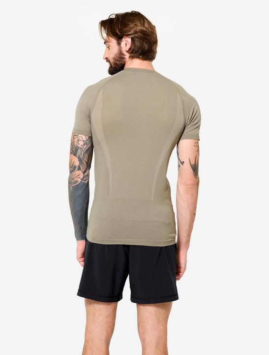 Actual product image Kimjaly T-Shirt Yoga Herren Zweite-Haut-Effekt - kaschmirbeige (L)