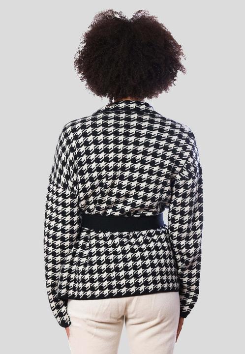 Produktbild Bellemere Cardigan Two-Tone Cashmere-Merino Houndstooth (M)