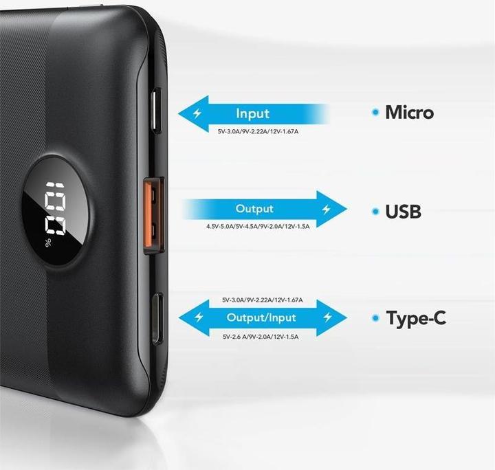 Actual product image Veger S11 (10000 mAh, 22.50 W, 22.50 Wh)