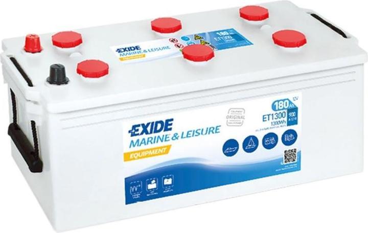 Image du produit Exide Batterie d'équipement (semi-traction) ET1300 (12 V, 180 Ah)