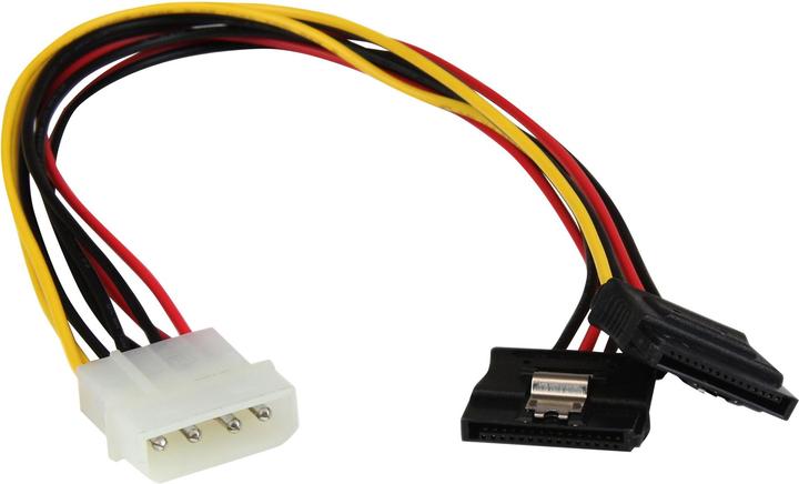 Image du produit StarTech 30 cm 4-Pin Molex vers SATA Câble d'alimentation Y - Molex vers Serial-ATA Splitter Y-Cable