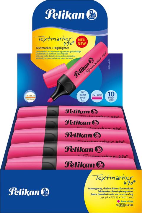 Actual product image Pelikan Highlighter 490 Marker (e) Rose (1x)