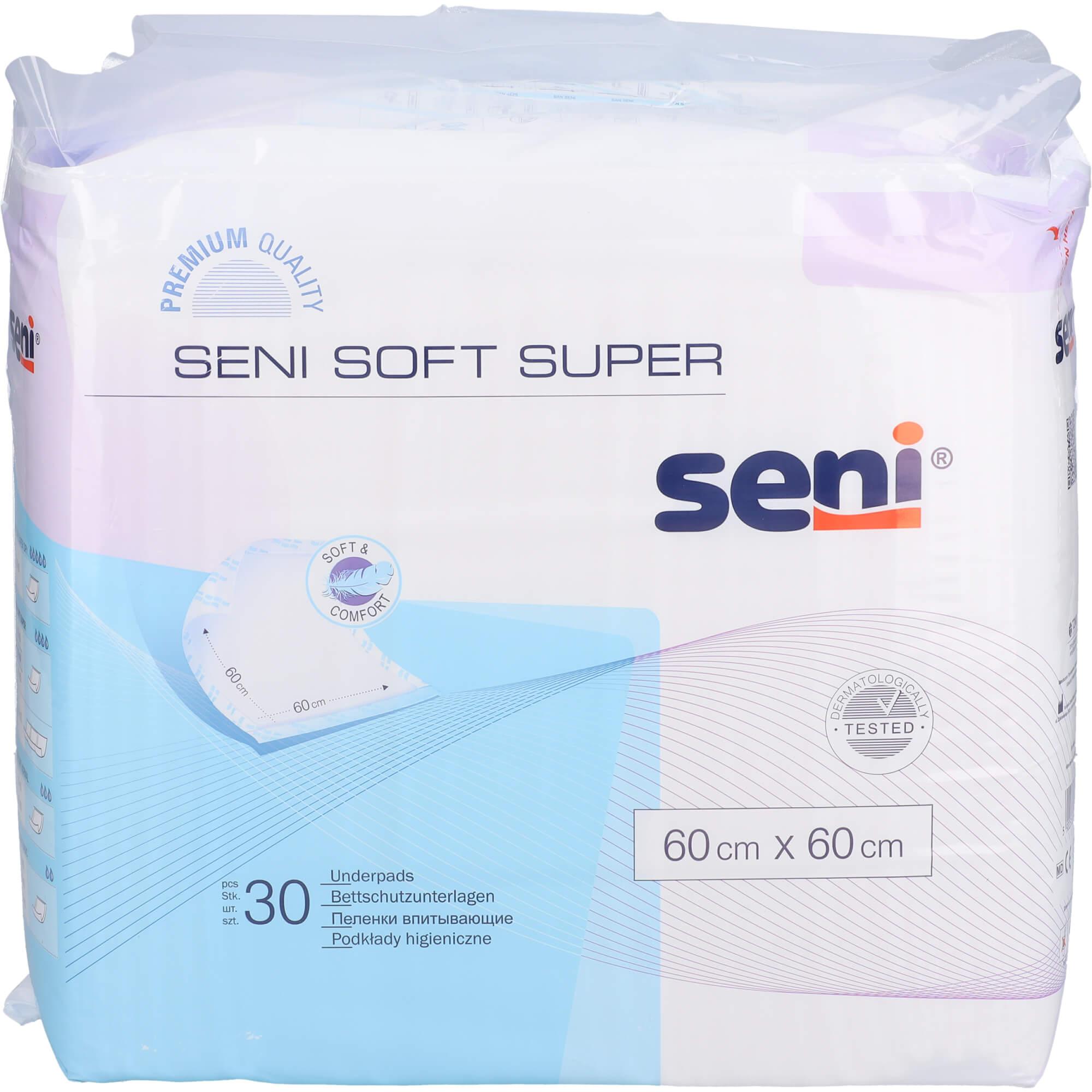 Seni , Prodotti Per L'incontinenza, Soft Super Disposable Bed Guard 4 Gocce (30X)
