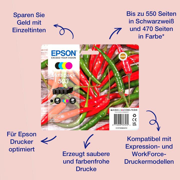 Image du produit Epson 503XL CMYK (M, C, Y, CF)