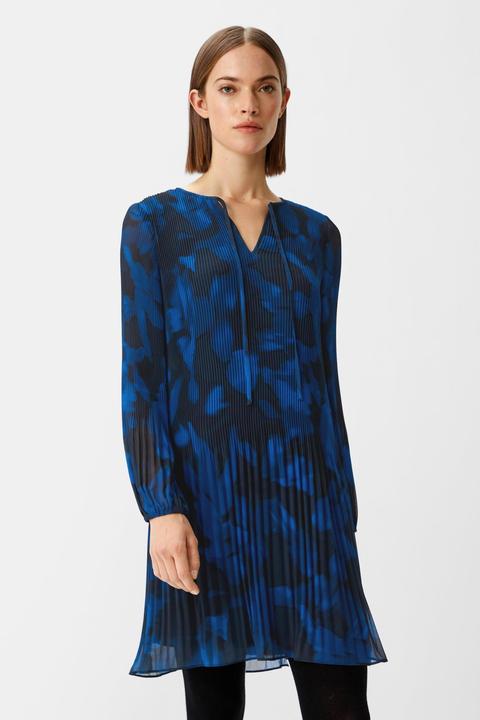 Image du produit Comma Kleid Chiffon-Kleid mit Plissee (38)