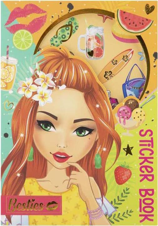 Produktbild Grafix Besties Folienstickerbuch Neon A5 - 8 Blatt