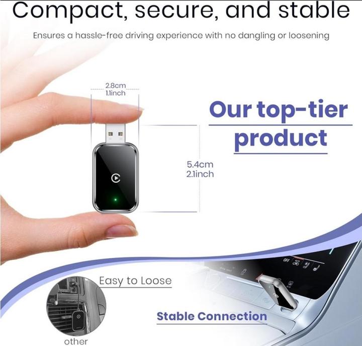 Actual product image PowerGuard Wireless Carplay Dongle für iPhone