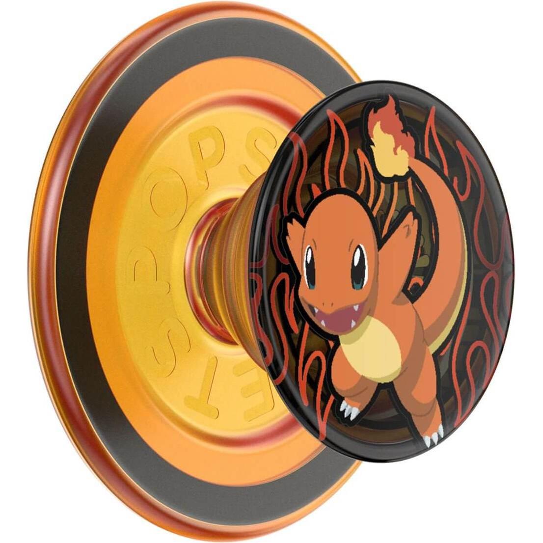 PopSockets PopGrip MagSafe Round Charmander Flame, Smartphone Halterung, Mehrfarbig