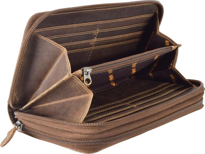 Produktbild Greenburry Langbörse Vintage Leder-Doppel-Langbörse