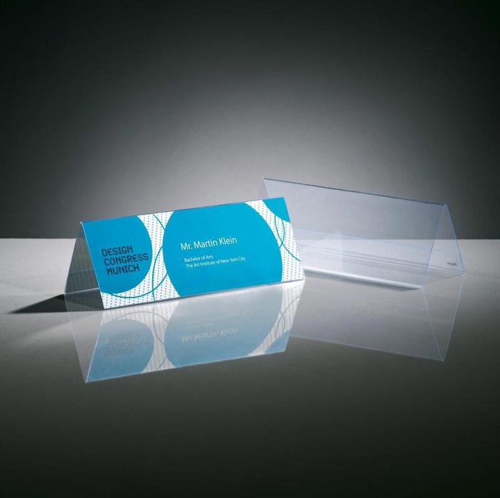 Produktbild Sigel Tischaufsteller Dachform (24 x 9 cm)