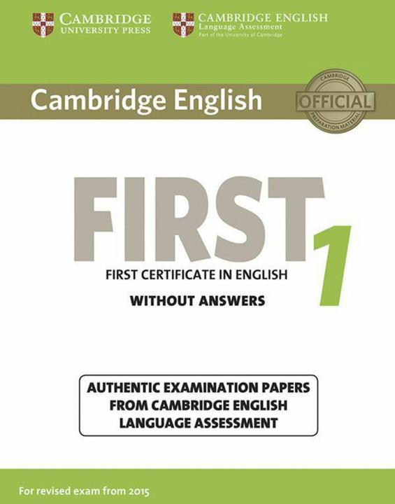 Produktbild Cambridge English First 1 for updated exam. Student's Book without answers (Deutsch, Englisch, 2014)
