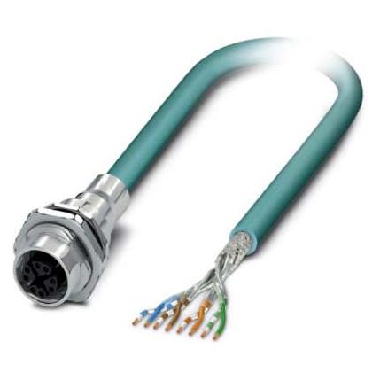 Phoenix Contact Netzwerkkabel, Elektronikkabel + Stecker, Blau