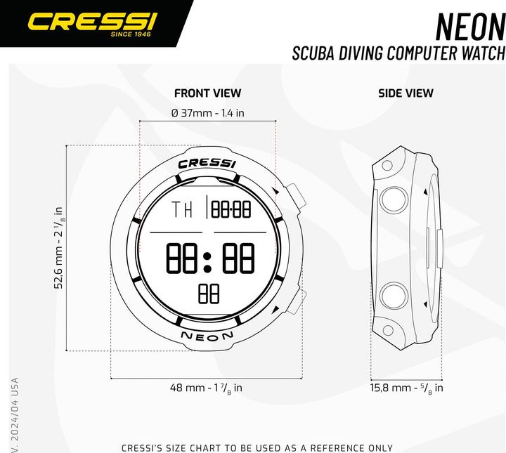 Produktbild Cressi Neon Watch/Diving Computer Grey