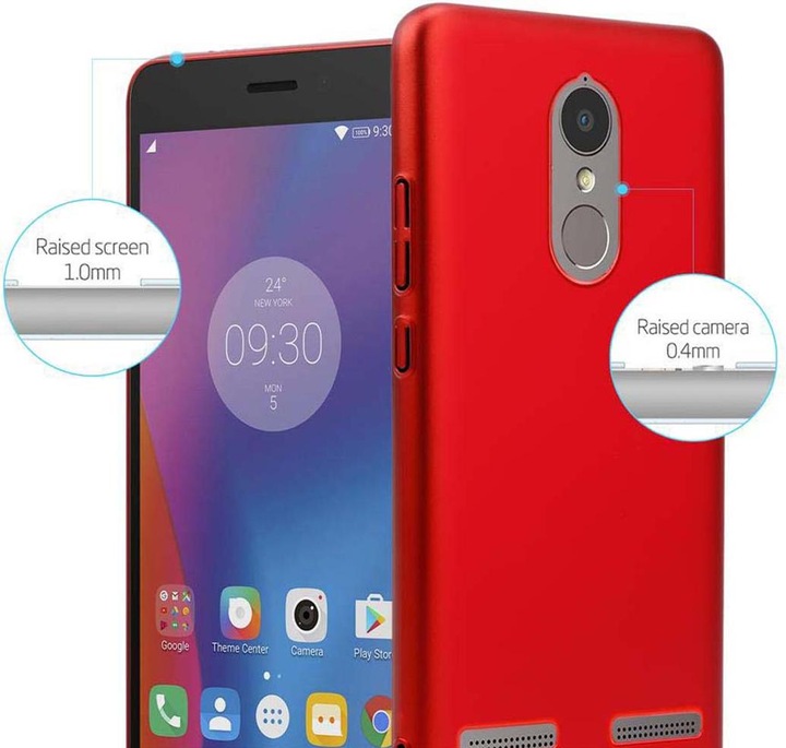 Produktbild Cadorabo Hard Cover Matt Metall Cover (Lenovo K6 Power, lg K6)