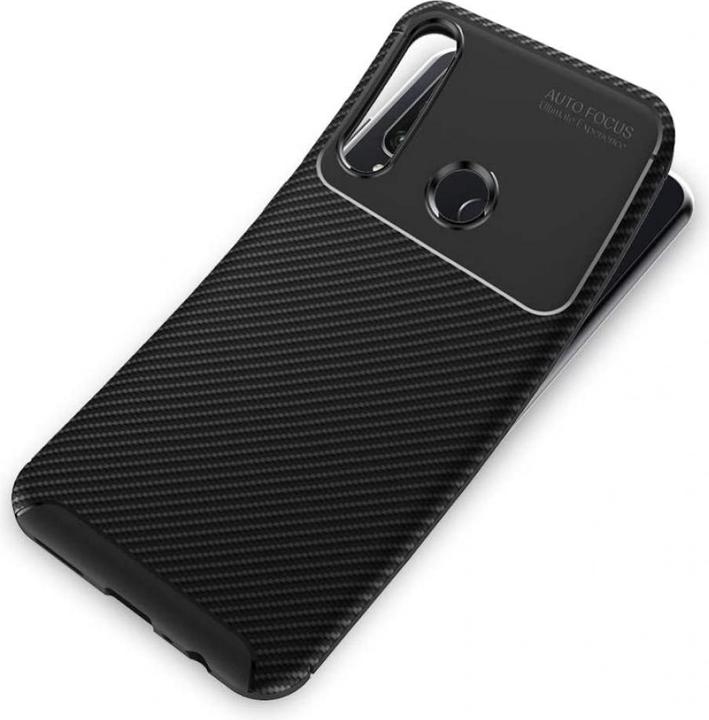 Actual product image Screenguard Huawei Y6p Cover Carbon Design TPU Case (Huawei Y6p)