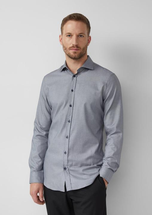 Immagine prodotto s.Oliver Hemd Tailored Fit: Langarmhemd mit feiner Webstruktur (38)