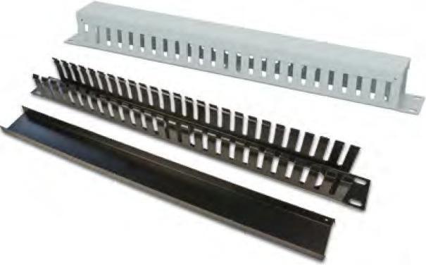 Actual product image Wirewin 19" 1U cable management panel, grey