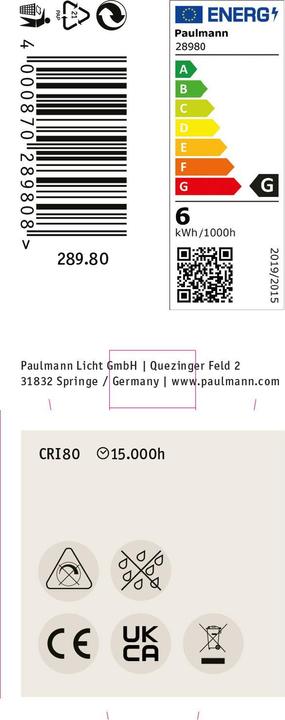 Productafbeelding Paulmann LED-reflector GU5.3 (GU5.3, 6 W, 450 lm, 1 x, G)