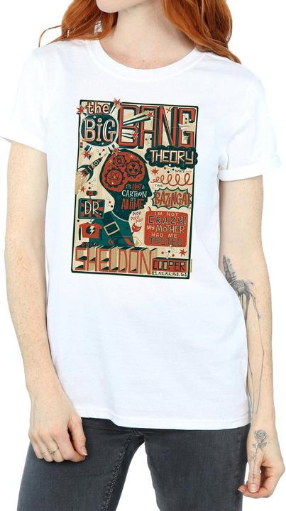 Image du produit Big Bang Theory Femme/Les femmes - T-shirt boyfriend en coton avec affiche infographique (XXL)