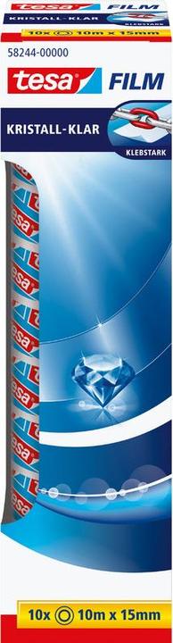 Image du produit tesa tesafilm 10x ruban adhésif CRISTAL-KLAR (15 mm)