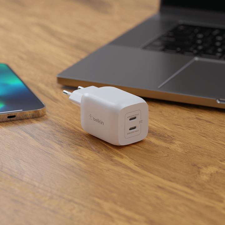 Immagine prodotto Belkin Boost Charge Pro 2-Port GaN Charger (65 W)
