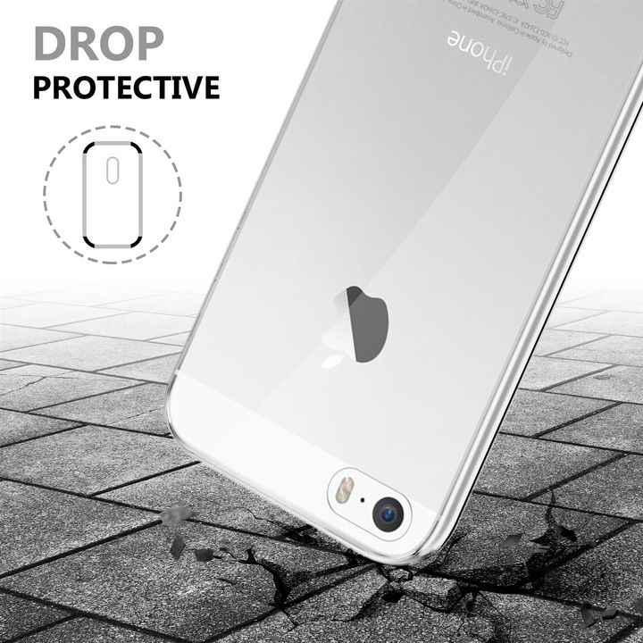 Produktbild Cadorabo TPU 360 Grad Case Cover (Apple iPhone 5)