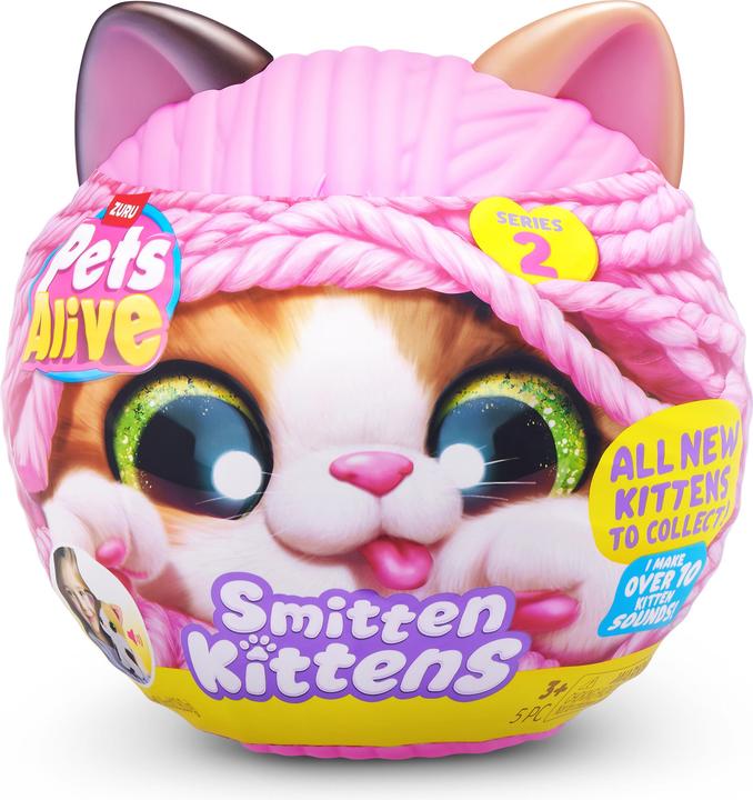 Actual product image Zuru Pets Alive - Smitten Kittens S2, sort. (20.50 cm)